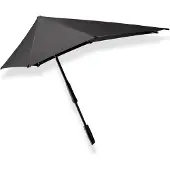 Senz Large Stick Stormparaplu pure black