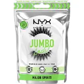 Nyx Jumbo Lash Nepwimpers - Voor Extra Volume Zonder Lijm - Tot Wel 12 Uur Draagcomfort - Herbruikbaar - Vegan - Makkelijk te Verwijderen - 0.9 Major Spikes