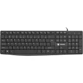 Natec - NKL-1950- TOETSENBORD- NAUTILUS- US LAY-OUT -ZWART- SLANK