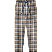 Schiesser Pyjamabroek 'Mix + Relax' beige / blauw / zwart