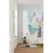 Komar Fotobehang Dumbo De Vliegende Olifant - Blauw - 2,80m X 300cm
