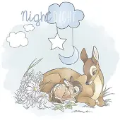 Komar Poster Bambi Good Night 50 X 70 Cm