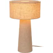 Lucide LEEROY - Tafellamp - Ø 30 cm - 1xE27 - Taupe