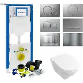 Villeroy & Boch Geberit up320 toiletset set 19 o.novo met sigma drukplaat