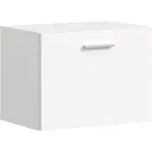 Xonox Home Vaga schoenenkast wandgemonteerd 52x39cm 1 klepdeur wit.