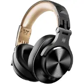 OneOdio Fusion A70 Zwart/Goud – Draadloze Over-Ear Koptelefoon – DJ & Studio – Hi-Res Audio