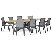 Lifestyle Garden Furniture Lifestyle Fiora/Diogo 280 cm dining tuinset 9-delig
