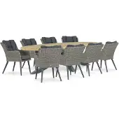 Garden Collections Boston/Diogo 280 cm dining tuinset 9-delig
