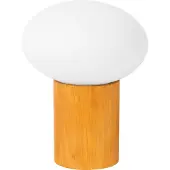 Lucide Scandinavische tafellamp Birtle licht hout met wit