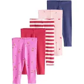 Next Leggings navy / rosa / neonroze / rood / wit