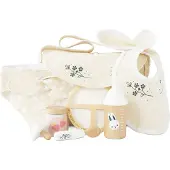 Le Toy Van Verzorgingsset voor Poppen - - Afmeting van de fles: 4,5x4,5x10 cm - Leeftijd: 2+ - Materiaal: katoen, hout
