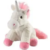 Warmies Kruik Plush - Soframar - Witte Eenhoorn - Magnetronbestendig - 23x12x5 cm - Voor Juniors