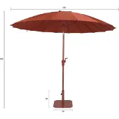 Zuiver Parasol Sunshine Set Red