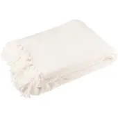 J-Line Blanket chenille polyester white