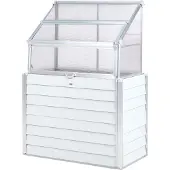 Beliani NOVOLI - Balkonkas - Gebroken wit - Aluminium