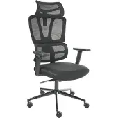 Beliani OMEGA - Bureaustoel - Zwart - Mesh