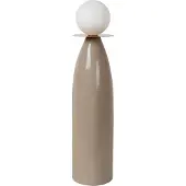 Lucide FIGARO - Tafellamp - Ø 12 cm, H 53,5cm - 1xG9 - Grijs - Japandi