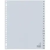 Kangaro A - Z Alfabetische tabbladen A4 Grijs 20 tabs PP (Polypropeen) 23 Gaten G420AZMB