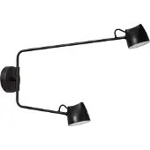 Lucide MILNE - Wandlamp - LED Dimb. - 2x8W 2700K - Zwart