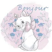 Komar Poster Aristokatten Marie - 30x40 Cm - Roze
