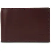 Jost Skagen Portemonnee Leer 10 cm - Jongens - Horizontaal - rotbraun