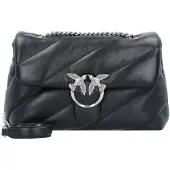 Pinko Schoudertas 'Love ' antraciet / zilver