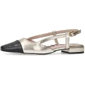 Sacha Ballerina met riempjes goud / zwart