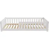 Juskys Kinderbed Naya - 90 x 200 cm - Wit