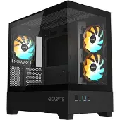 Gigabyte PC Behuizing - - C201 Panoramic - Zwart - ATX - Gehard Glas - RGB 3 Ventilators