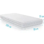 Droommatras Koudschuim matras Multiflex 80x200 dikte 20 cm