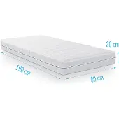 Droommatras Koudschuim matras Multiflex 80x190 dikte 20 cm