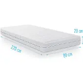 Droommatras Koudschuim matras Multiflex 80x220 dikte 20 cm