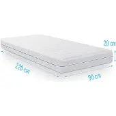 Droommatras Koudschuim matras Multiflex 90x220 dikte 20 cm
