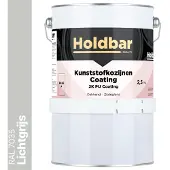 Holdbar Kunststofkozijnen Coating Lichtgrijs (RAL 7035) 2,5 Kg - Kunststof Kozijnen Schilderen - Hecht direct op kunststof - 100% UV-bestendig - kunststof kozijnen verven