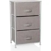 Hjh LIVING Kast FOLDRESS M 45x30x95cm 3 vakken grijs