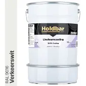 Holdbar Linoleumcoating Verkeerswit (RAL 9016) 10 Kg - Linoleum Verf - Alle Kleuren - Vloerverf - Krasvast - UV-bestendig - Vergeelt niet - Gemakkelijk Schoonmaken - 2 Componenten