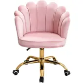Russle Velvet Schelp Bureaustoel