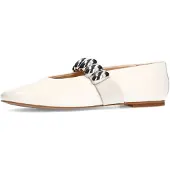 Sacha Ballerina lichtgrijs / wit