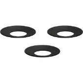 STOFF Nagel lichte manchet 3-pack Zwart