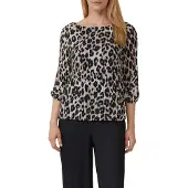 s.Oliver Black Label Blouse stone grey / lichtgrijs / zwart