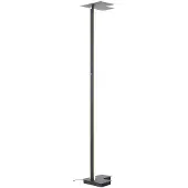 Brilliant LED-vloerlamp Mora, dimbaar, zwart, Woon-/ Eetkamer, metaal, Modern, LED vloerlamp