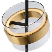 Brilliant LED-vloerlamp Inside, dimbaar, alu / grijs / zink, Woon-/ Eetkamer, metaal, LED vloerlamp