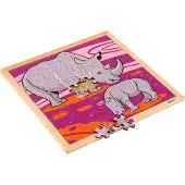 Educo Dierenpuzzel - neushoorn -