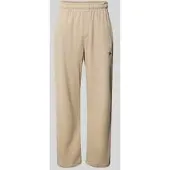 Pegador Wide fit sweatpants met logostitching, model 'Rib'