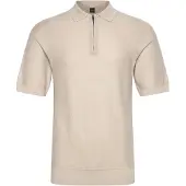 HUGO BOSS Boss orange kancello poloshirt rits beige effen