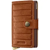 Secrid Miniwallet Emboss Lines V2 cognac