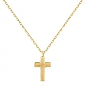 Brosway BACKLINER BBC05 GOLD-PLATED KRUIS KETTING 1 STUK