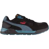 Puma werkschoenen Frontside Black/Blue Low S1P SRC ESD 64466 43 / Zwart