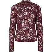 Y.A.S Blouse 'YASLacey' wijnrood