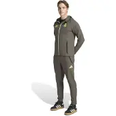 Adidas Real Madrid Vis Tech Trainingspak Full-Zip Grijs Lichtgroen